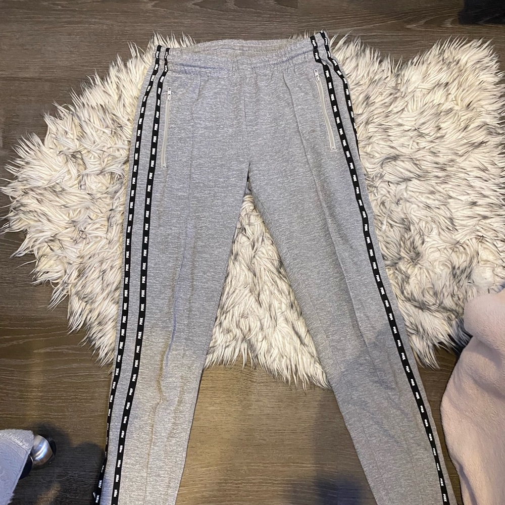 PINK Grey Joggers